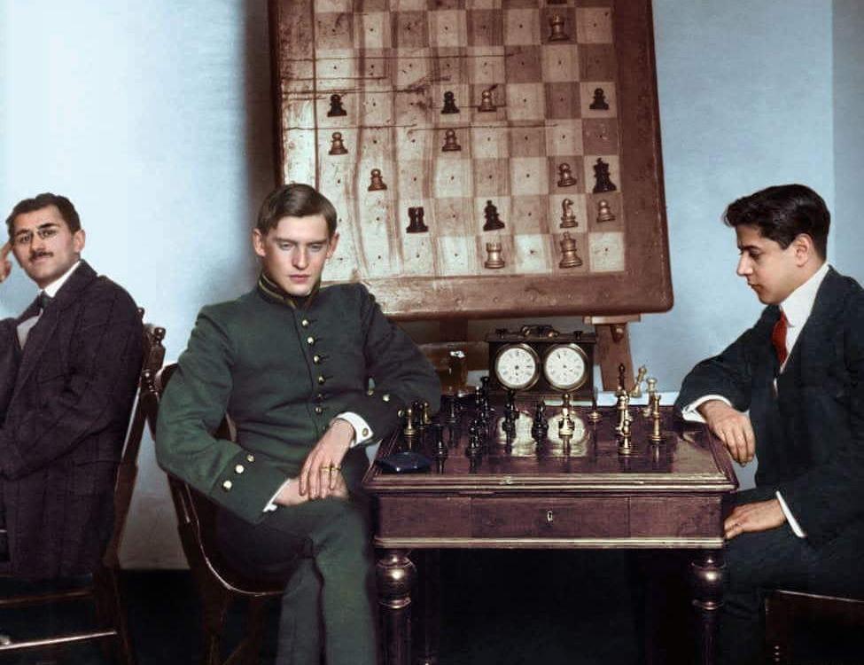 Alekhine frente a Capablanca, 1913